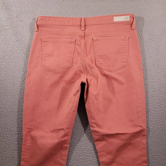 Dockers Jeans Womens 8‎ Pink Mid Rise Skinny 31X26 Casual Denim Stretch Trousers - Picture 10 of 13